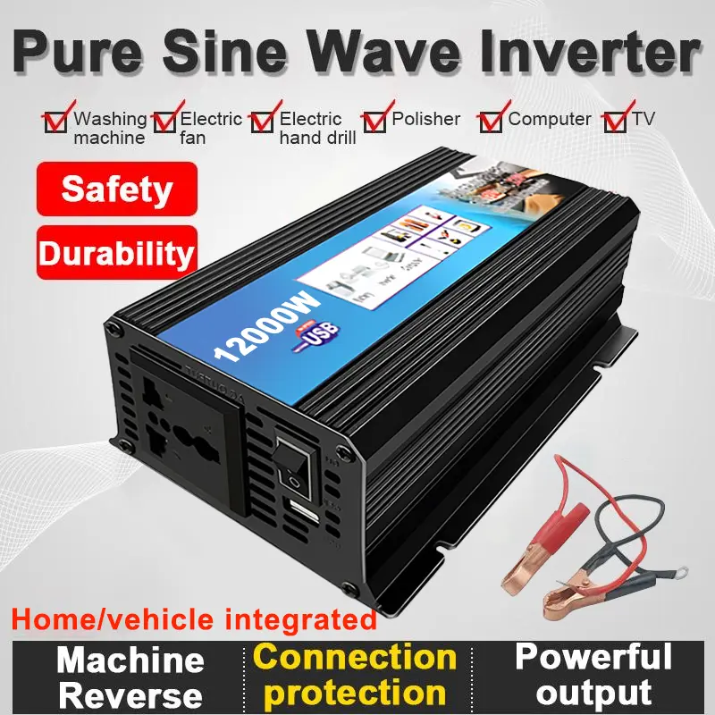 5000W 8000W 12000W Power Pure Sne Wave Solar nverter 12V 24V 48V 60V