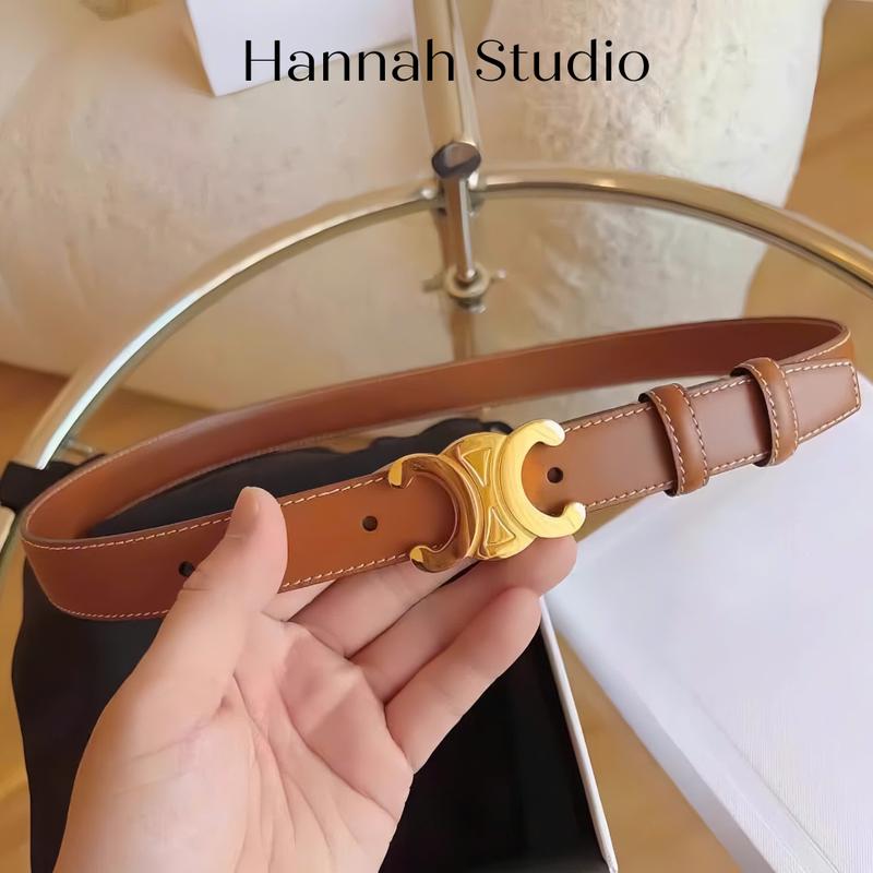 [ PHIÊN BẢN MỚI] Thắt lưng nữ DA BÒ 2,5cm thiết kế thủ công khóa kim loại dễ phối đồ Women Belt ( khóa lì nhám )