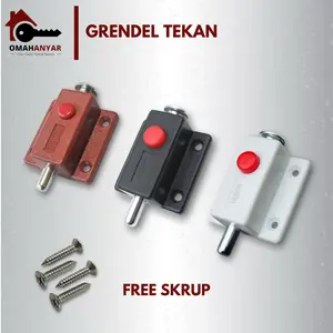 Grendel Tekan Grendel Otomatis Slot Pintu Otomatis Huben FREE SKRUP