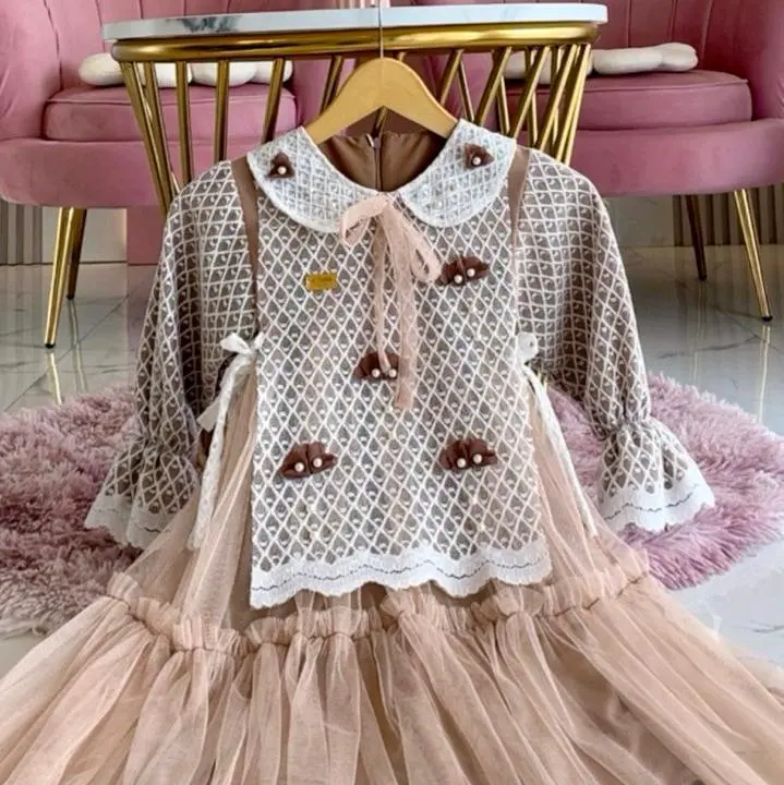 (Spesial Lebaran) Fujiian Dress Brukat Mewah Couple Ibu Anak Usia 1 Tahun sampai 15 Tahun. 8