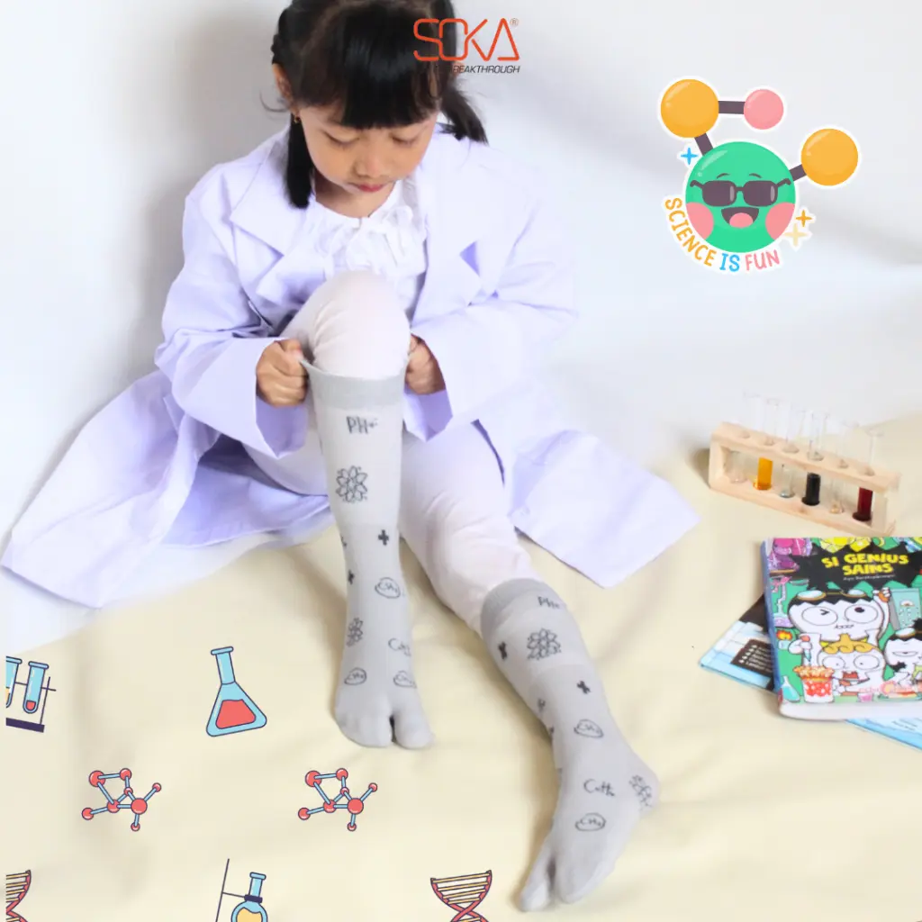SOKA - Kaos Kaki  Anak Motif Science - Fashion Anak