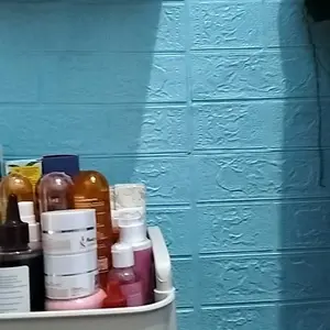 PAKET 10 LEMBAR FREE 1 LEMBAR !! Wallpaper Dinding 3D Foam Mini Motif Batu Bata 30 X 35 CM