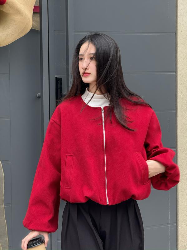 Áo khoác dạ ép 2 lớp dáng bồng, Áo khoác dạ hai lớp ấm áp - 29feb.closet - A573 | BigBuy360 - bigbuy360.vn