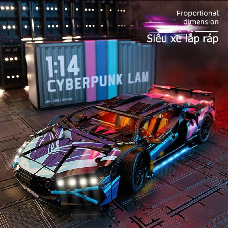 Dhtechnic Mô Hình Siêu Xe Ô Tô Lambo Cyberpunk Lắp Ráp Tỉ Lệ 1:14 Với 1314 Chi Tiết Chất Liệu Nhựa ABS An Toàn Cho Trẻ Từ 6 Tuổi