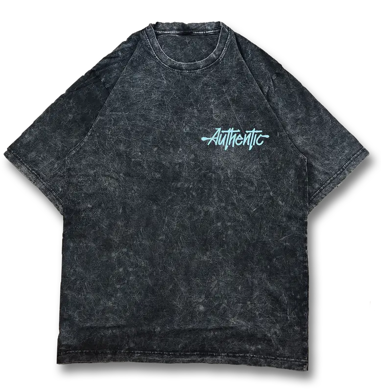 Kaos Washing Oversize Unisex "AUTHENTIC" 1