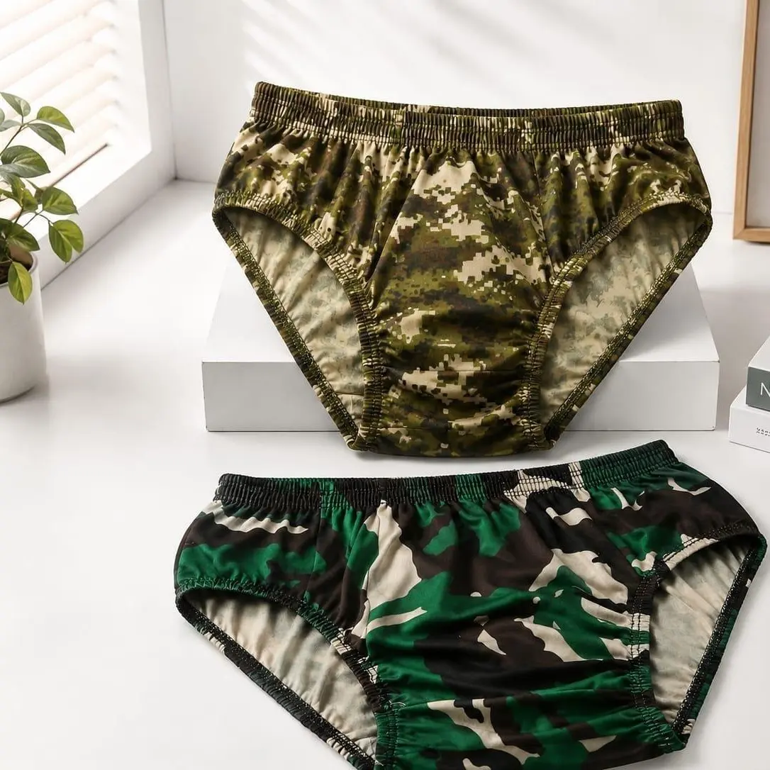 [ PROMO 5 PCS ] CELANA DALAM PRIA DEWASA MOTIF ARMY BAHAN KATUN