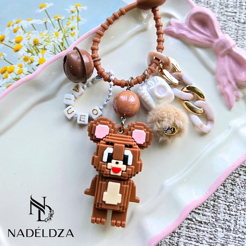 Nadeldza Bag Charm Karakter Tom n Jerry Legoo Kartun Lucu Bunyi Lonceng/ Gantungan Tas Kartun Kucing Lucu 4