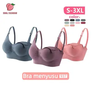 Bra Menyusui  Pakaian Dalam Wanita Tipis Push Up Bh Sport Tanpa Kawat Tombol atas  937 Hamil Ibu Katun Bayi Perempuan