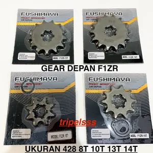Gear Gir Depan F1ZR FizR / Force 1 / Crypton / Alfa / Jupiter Z / Vega R / Rx king / RXZ 428 8T 10T 12T 13T 14T