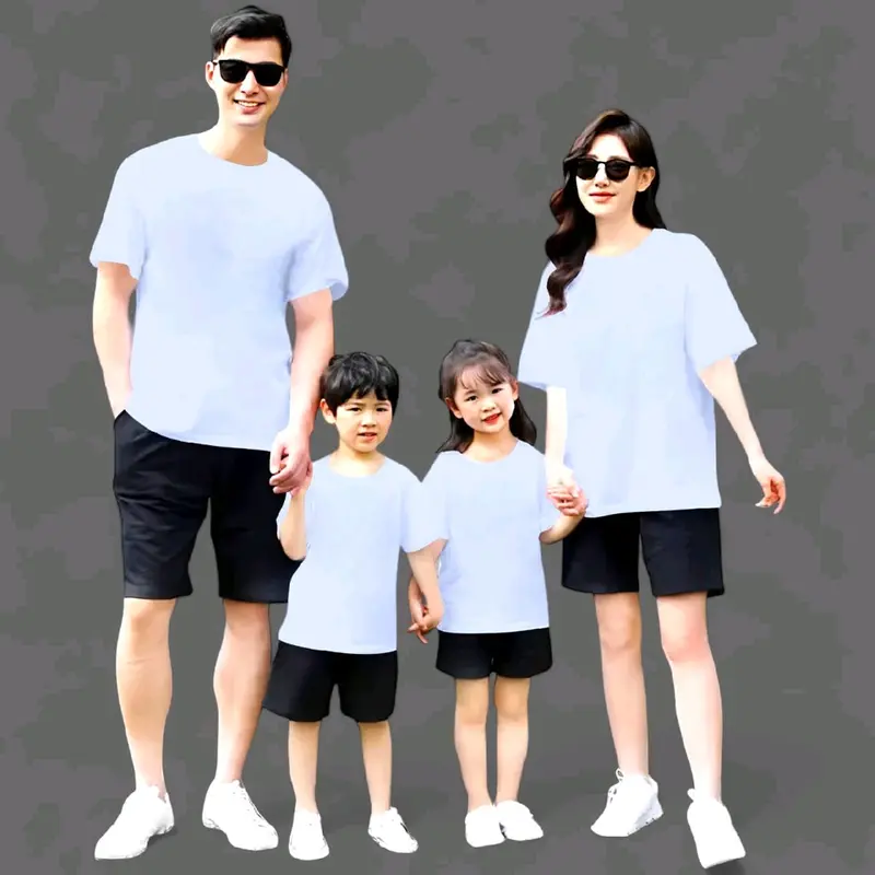 Kaos distro POLOS bahan Cotton pe 24s. Ready Ukuran Anak dan Dewasa 2