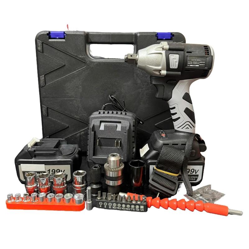 Máy siết mở ốc bulong full phụ kiện hoàng loại 1 tháo mở ốc bắn tôn bắn vít khoan tường