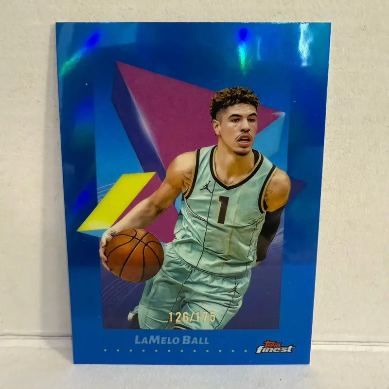 Lamelo Ball blue topps finest 2025 numbered 126/175