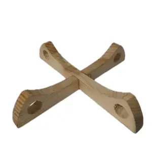 Tatakan Panci Stand Pan Tempat Wajan Piring Baskom Tatakan serbaguna dari Kayu Kitchenware