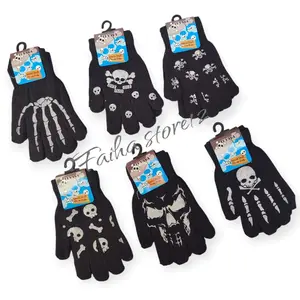 (Mix 3 Pasang) Sarung Tangan Anak Laki-Laki dan Perempuan 5-8 Thn Motif Karakter