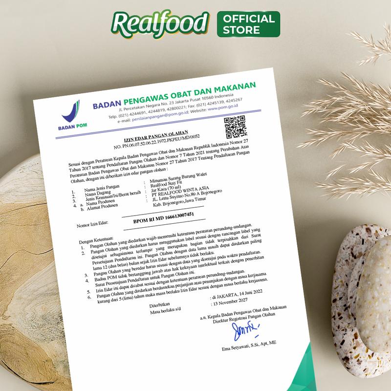 BUY 6 GET 6, Realfood Stay Fit Minuman Sarang Burung Walet 4