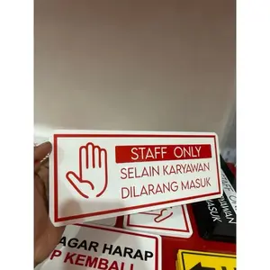 ready stock langsung kirim tulisan staff only