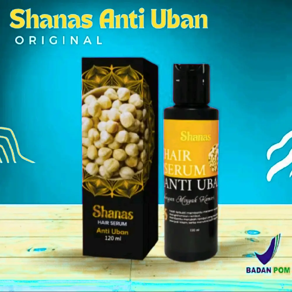 Shanas Hair Serum Anti Uban  - Produk Asli untuk Mengatasi Rambut Putih - Dengan Izin Badan POM