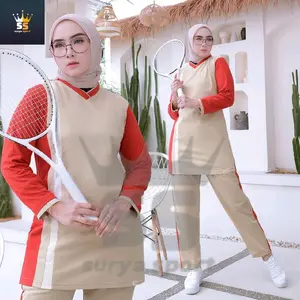 baju stelan olahraga tunik muslimah/stelan olahraga muslimah/seragam olahraga