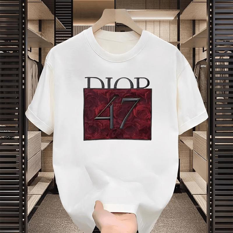 Kaos Tren Cetak Fashion Pria dan Wanita Muda 2025 - Bahan Nyaman - Toko Fashion Hitam 8