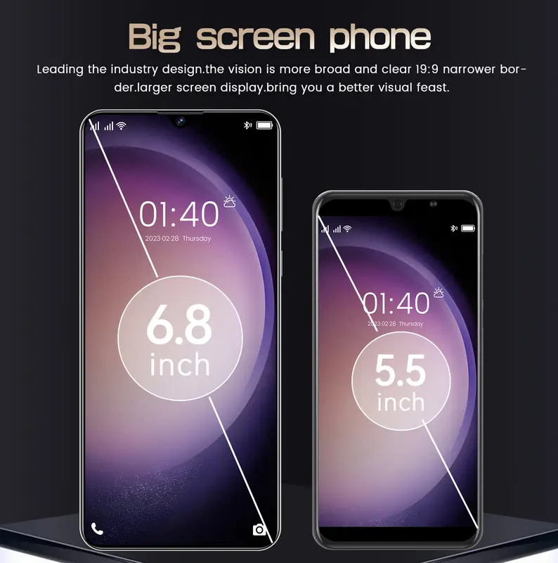Galaxy S21 Ultra Smartphone 12GB+512GB Android 13.0 Phone 6.8-inch 8000mAh 5G Android Phone COD 8