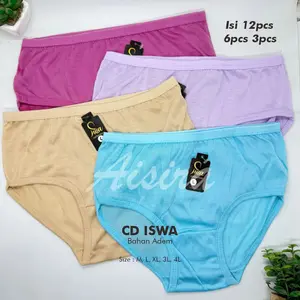 12PCS 6PCS 3PCS Celana Dalam Anak Remaja Perempuan SD SMP SMA - Dewasa Bahan Katun Lusinan Murah
