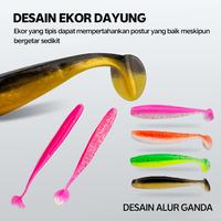 Gambar [OFFICIAL] SeaHunter Paket 66 pcs Softlure soft lure umpan pancing branded proberos paddle tail 2g/7.0 cm mancing casting ultralight baits #Alat Pancing - T Tail Bait (Kotak Hitam/Putih, Dikirim Acak) dari SeaHunter Certified Shop Kab. Tangerang 5 Tokopedia