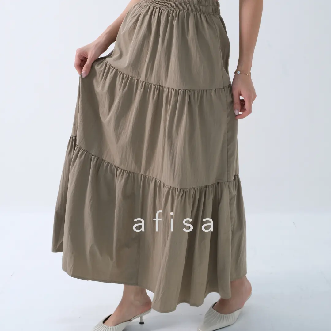 LEXXA SKIRT ROK KERJA ROK SUMMER WANITA MIDI MAXI KOREAN STYLE