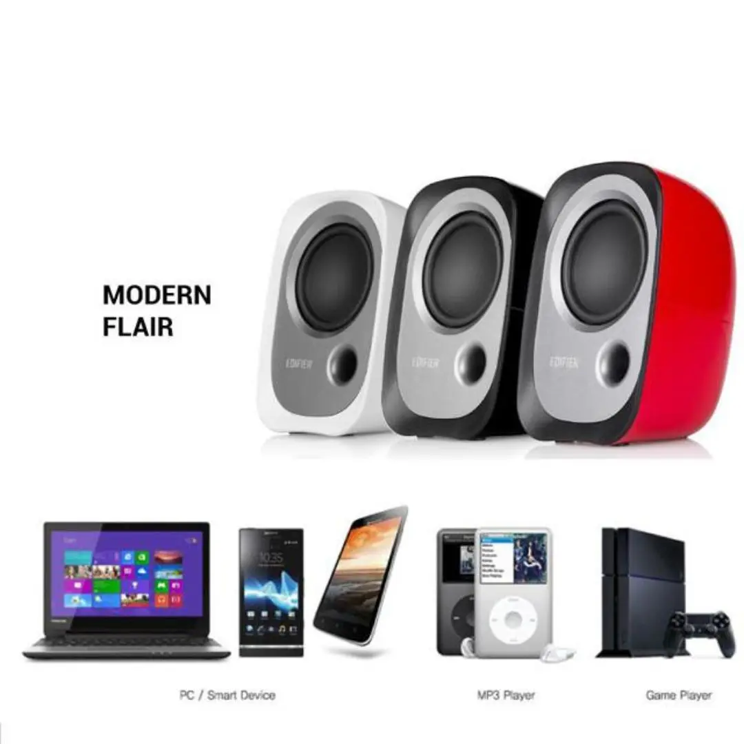 SPEAKER 2.0 ACTIVE EDIFIER R12U USB/AUX POWERED CONNECTION