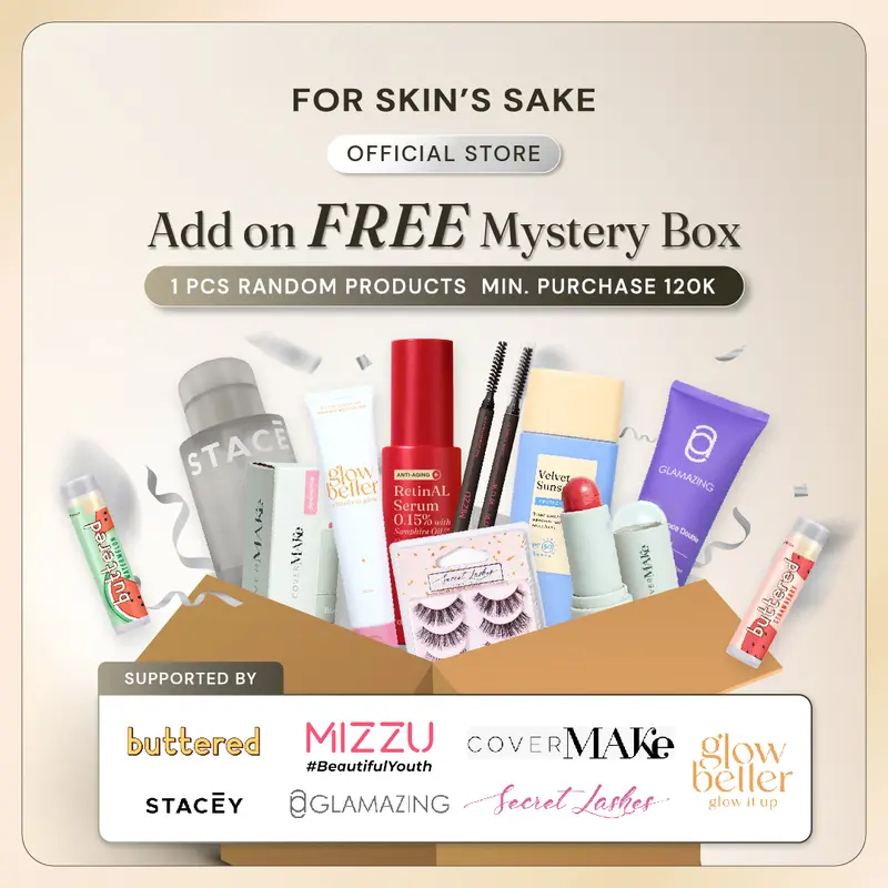 Add on Deals FREE MYSTRY BOX Random Product Min Purchase 400k Mascara Bibir Lipstik Wajah Eyeliner Foundation etc 4