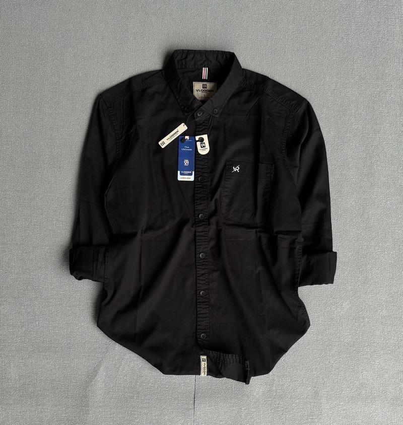 Product Introduction of Kemeja Skena Lengan Panjang Kemeja Polos Casual Pria Katun Hitam Baju Distro Kerja Logo Keren Muda Bordir Kain Flanel 12