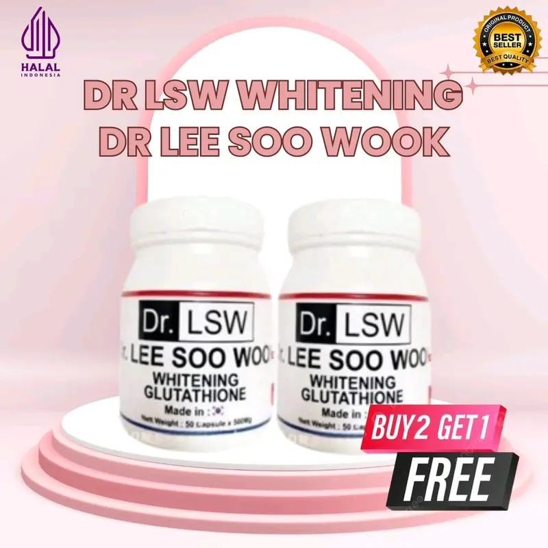 dr lee soo wook glutathione TERAMPUHH !! Dr. LSW (Dr. Wook) Whitening Original Whitening Glutathione 100% Original Suplemen Pemutih Kulit Wajah Badan Memutihkan - Shop BPOM Tindak Suplemen Ilegal Dr.