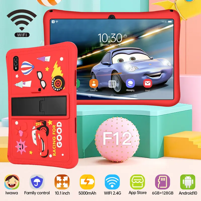 【Bisa COD】Hancdon TAB STUDY KIDS Tablet Anak F12 Astronout Version Tablet Anak Tablet Astronout IPS Screen Tablet Edukasi asi / Wifi-Hotspot  10.1inch Layar Bluetooth Kamera 0