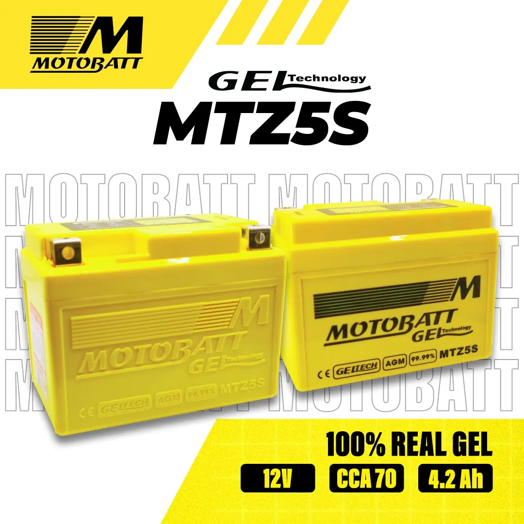 AKI MOTOBATT MTZ5S HONDA BEAT KARBU / SCOOPY KARBU / VARIO 110 / SPACY - 12V4.2AH ORIGINAL