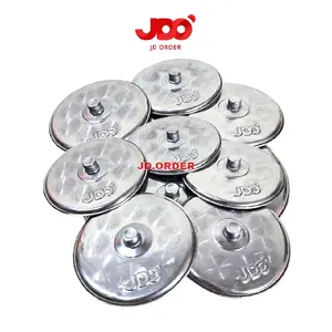 JDO 1 Lusin (12Pcs) Tutup Gelas Minum Stainless Steel 8Cm Anti Karat