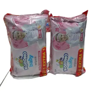 (PAKET 2 BUNDEL=4 BUNGKUS) KODOMO Baby Wipes Pink 50s