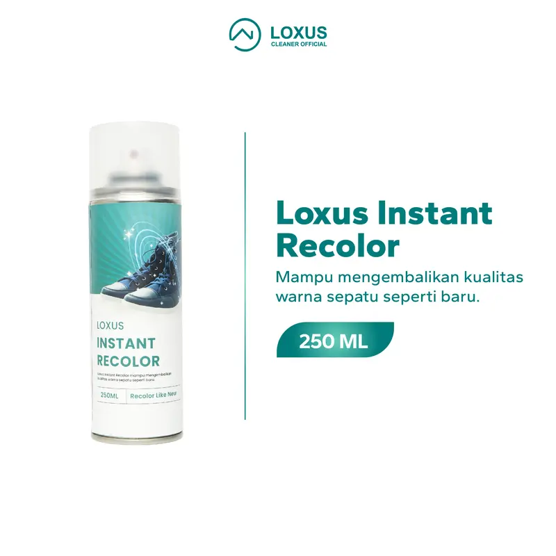Loxus Instant Recolor Mampu Mengembalikan Warna Sepatu Pudar Seperti Baru Lagi Shoe Pria Sneaker Hitam 1