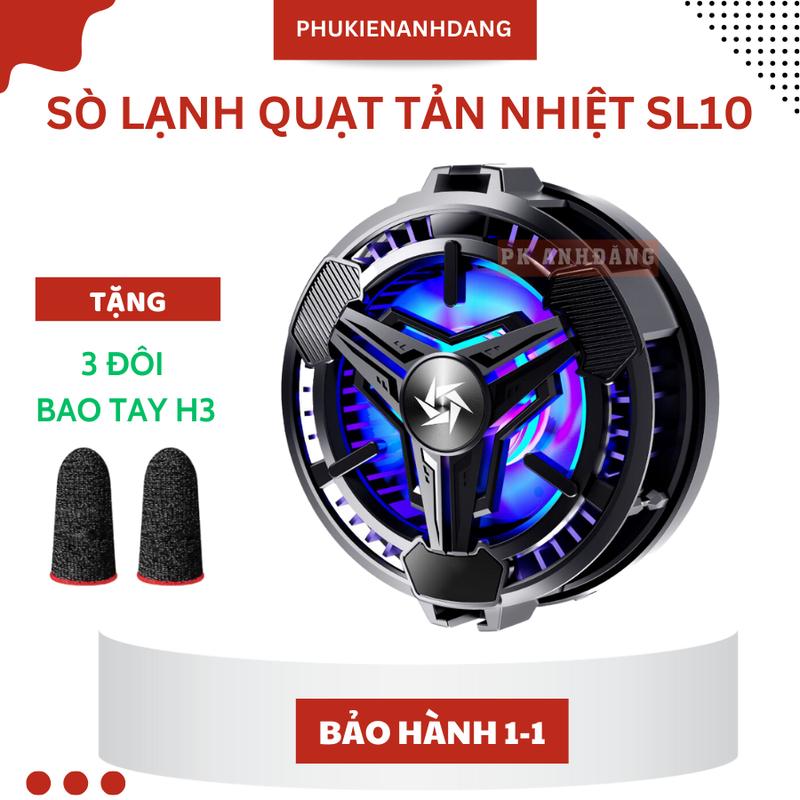 Quạt Tản Nhiệt Điện Thoại Sò Lạnh Giá Rẻ Sl10 Từ Tính Có Ngàm Kẹp Phụ Kiện Điện Thoại