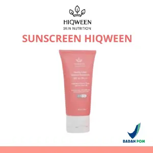 SUNSCREEN HIQWEEN / HIQWEEN HEALTY GLOW FINISHED SUNSREEN SLF 5P PA+++ TONE UP SUNSCREEN Mencerahkan Wajah  Perawatan