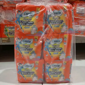 6 PACK CHARM EXTRA MAXI WING ISI 7PADS PEMBALUT BERSAYAP 23cm