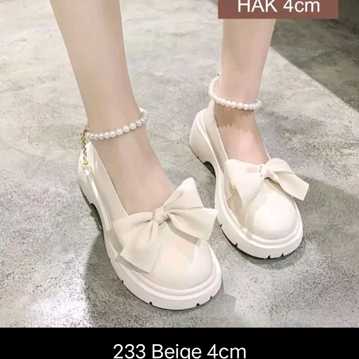FD Marry Jane Shoes wanita sepatu korean style cewek casual 2