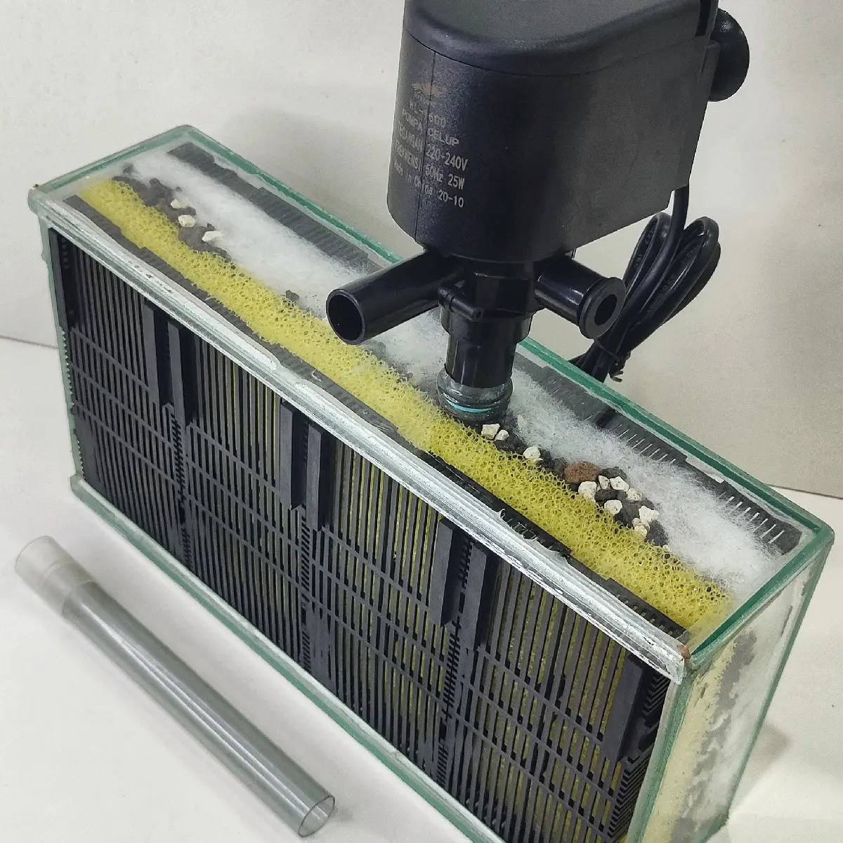 Filter Aquarium Internal ukuran Jumbo bahan kaca dengan Pompa