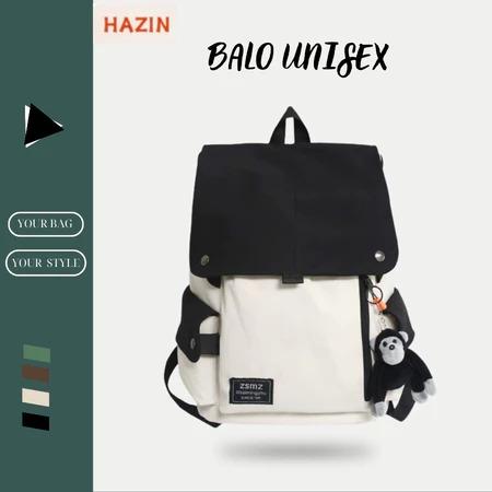 Balo Nam Nữ Thời Trang HAZIS Balo Đi Học Đi Du Lịch Đẹp Cao Cấp Đeo Vai Backpack, Balo Nhiều Ngăn Đựng Đồ Laptop 16 inch. Sách Vở A4, Quần Áo Du Lịch HAB629