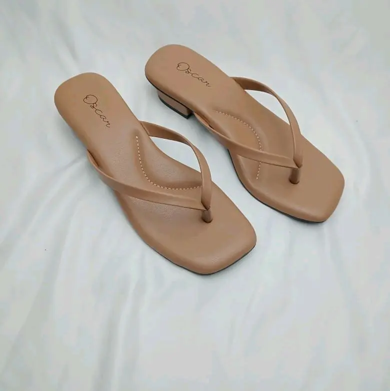 Parvez86 (SJ) Sandal Jepit Wanita Hak Tahu 3 Cm/Heels/Sandal Jepit Wanita Kekinian 3 Cm 7