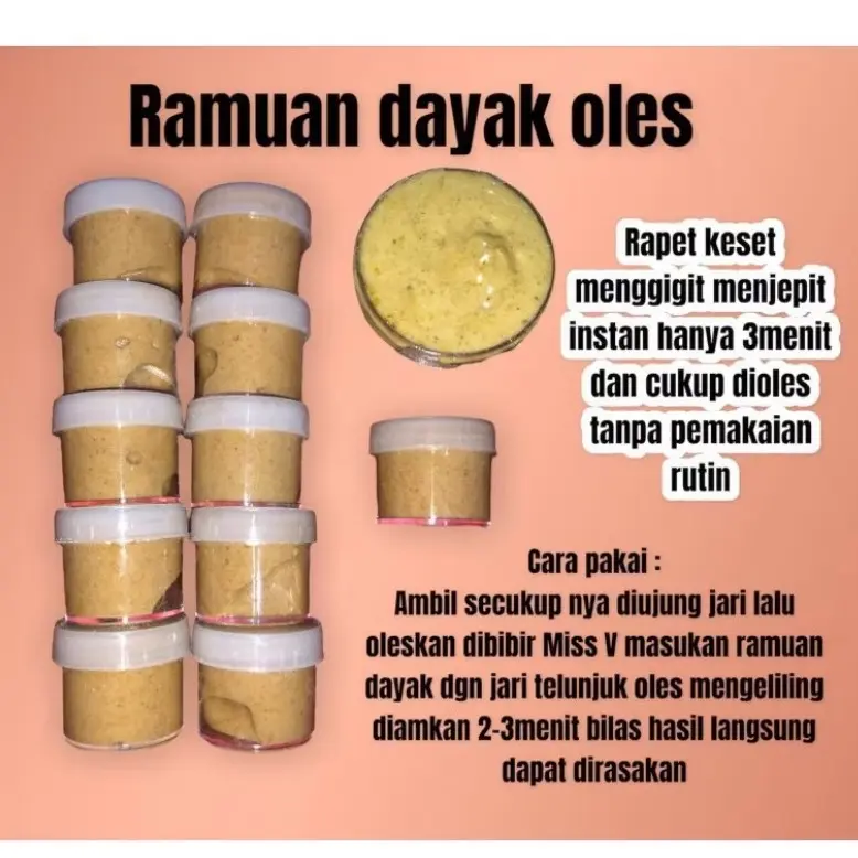 cream ramuan dayak kalimantan