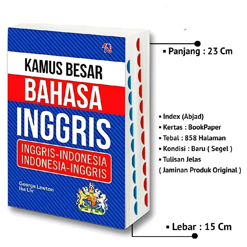 KAMUS BAHASA INGGRIS LENGKAP : Inggris - Indonesia, Indonesia - Inggris 7