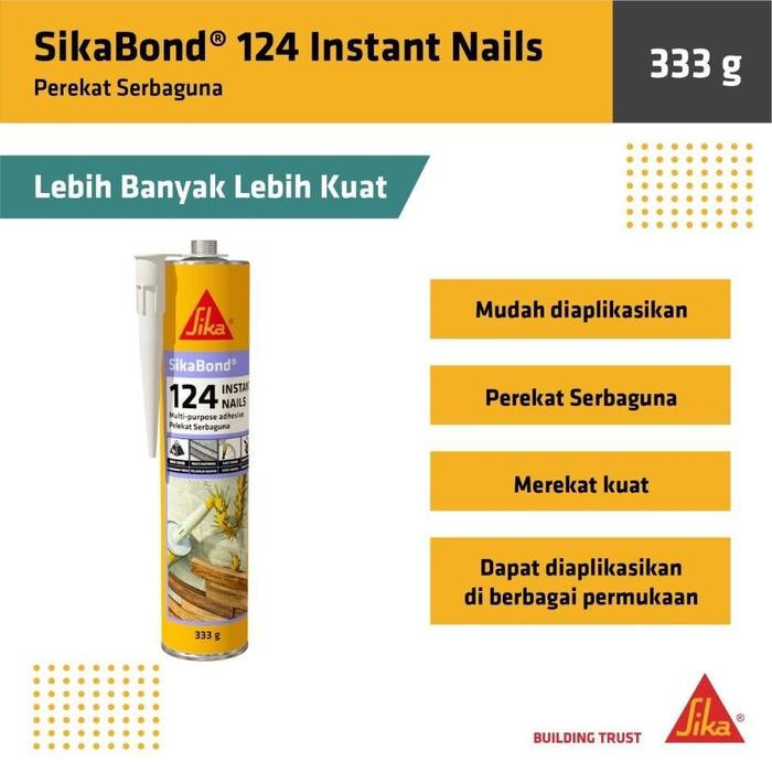Gambar Sikabond 124 Instant Nails Perekat Lem Kayu Panel Dinding Serbaguna dari Sika Jakarta Kota Tangerang Tokopedia