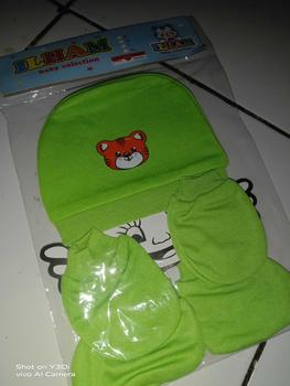 Product Review of 1 pcs set topi bayi warna Newborn untuk laki-laki dan perempuan from a**n 2