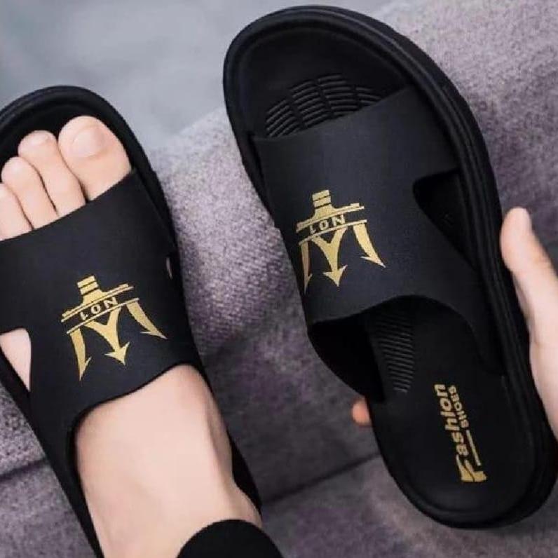 Sandal Slop Kekinian Motif NO 1 Tren 2024 - Pria - Shoes 1