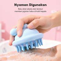 Gambar OHSOME -  40000KM Scalp Brush Sikat Kepala Mandi Lembut dan Halus Bersih Maksimal - Pink White dari OHSOME Homeliving Kab. Bekasi 4 Tokopedia