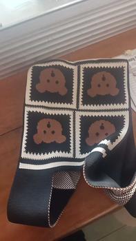 Product Review of Knit knot bag korea premium Tote bag rajut kekinian motif garis hitam Tas wanita mini fashion Totebag kecil cantik Top handle bag trend Thailand import termurah from A**🤍 0